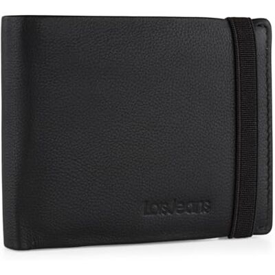 Lois Portemonnee lederen portemonnee functionele herenportemonnee van duurzame portemonnee voor mannen, portemonnee met tijdloze, duurzaam leer. RFID-portemonnee., zwart, Klassiek Lois Portemonnee lederen portemonnee functionele herenportemonnee van duurzame portemonnee voor mannen, portemonnee met tijdloze, duurzaam leer. RFID-portemonnee., zwart, Klassiek