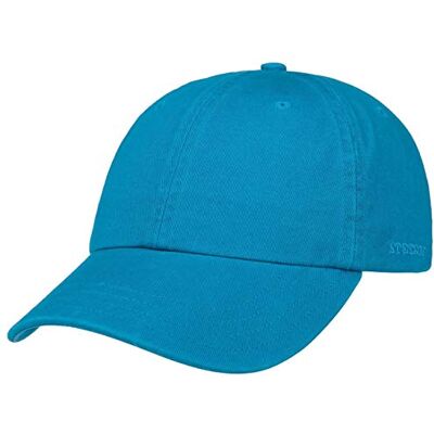 Stetson Rector Honkbalpet voor dames en heren, van katoen (UV 40+), verstelbaar (55-60 cm), zomer / winter, saffierblauw 55-60 Stetson Rector Honkbalpet voor dames en heren, van katoen (UV 40+), verstelbaar (55-60 cm), zomer / winter, saffierblauw 55-60