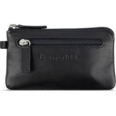 bugatti Primo Grote leren sleuteletui voor dames en heren, levering in elegante geschenkdoos, zwart bugatti Primo Grote leren sleuteletui voor dames en heren, levering in elegante geschenkdoos, zwart