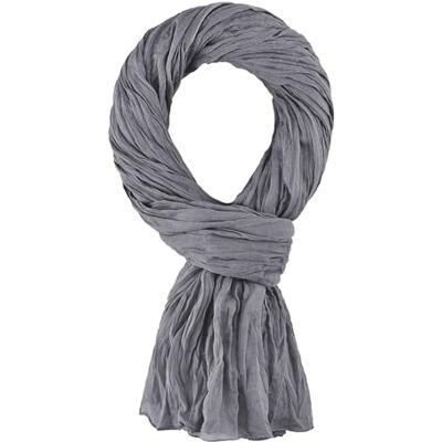 ALLEE DU FOULARD Sjaal, 100% katoen, afmetingen 200 x 110 cm, uniseks, meer dan 50 effen kleuren, grijs. 110 x 200 cm ALLEE DU FOULARD Sjaal, 100% katoen, afmetingen 200 x 110 cm, uniseks, meer dan 50 effen kleuren, grijs. 110 x 200 cm
