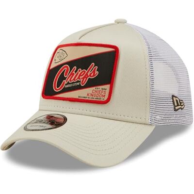 New Era A-Frame Trucker Pet Kansas City Chiefs Stone Beige New Era A-Frame Trucker Pet Kansas City Chiefs Stone Beige