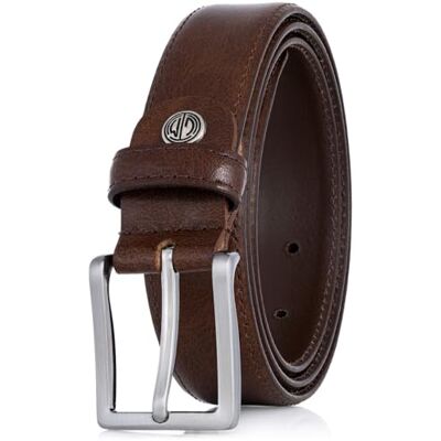 LINDENMANN Heren riem van rundleer, 30 mm breed en 3,8 mm sterk, verstelbaar, riem, leren riem, klassieke riem, met dubbele naad, XXL, mogano, Medium bruin 115 LINDENMANN Heren riem van rundleer, 30 mm breed en 3,8 mm sterk, verstelbaar, riem, leren riem, klassieke riem, met dubbele naad, XXL, mogano, Medium bruin 115