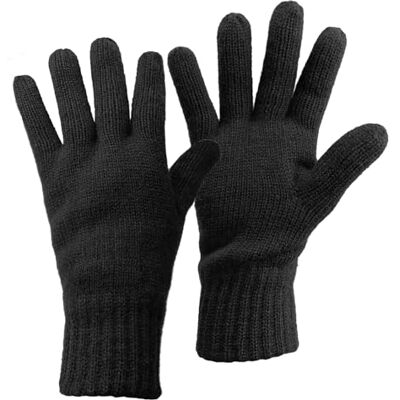 ALPIDEX Thinsulate gevoerde thermische handschoenen voor winter en buitensport – fijn gebreid, huidvriendelijke taille, ademend, uniseks, dames heren, zwart, M ALPIDEX Thinsulate gevoerde thermische handschoenen voor winter en buitensport – fijn gebreid, huidvriendelijke taille, ademend, uniseks, dames heren, zwart, M