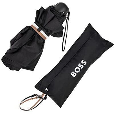 Hugo Boss Iconic Mini Pocket zakparaplu zwart polyester open afmetingen lengte ca. 56 cm diameter ca. 90 cm HUG321A, zwart, 99 cm diameter // 57 cm lengte, zakparaplu Hugo Boss Iconic Mini Pocket zakparaplu zwart polyester open afmetingen lengte ca. 56 cm diameter ca. 90 cm HUG321A, zwart, 99 cm diameter // 57 cm lengte, zakparaplu