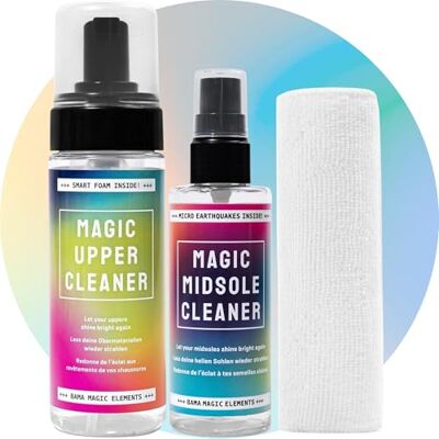 Bama Schoenreinigingsset 1 Magic Midsole Cleaner 100 ml + 1 Magic Upper Cleaner 150 ml + 1 gratis reinigingsdoek, neutraal, niet inbegrepen Nicht zutreffend Bama Schoenreinigingsset 1 Magic Midsole Cleaner 100 ml + 1 Magic Upper Cleaner 150 ml + 1 gratis reinigingsdoek, neutraal, niet inbegrepen Nicht zutreffend