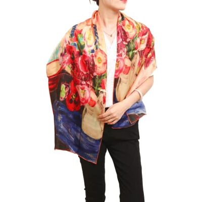 Prettystern Dames Lange Blauw Rood Kleurrijke 100% Zijde Sjaal 160cm Art Prints Bloemen Vaas P729 160 cm X 43 cm Prettystern Dames Lange Blauw Rood Kleurrijke 100% Zijde Sjaal 160cm Art Prints Bloemen Vaas P729 160 cm X 43 cm