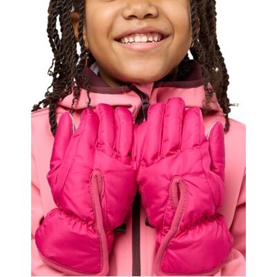 Jack Wolfskin Easy Entry handschoenen K donkerfuchsia, maat 140 Jack Wolfskin Easy Entry handschoenen K donkerfuchsia, maat 140