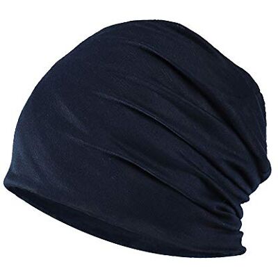 YOFASEN Slouchy muts, , chemopet, katoenen tulband, hoed, stretch, moslim sjaal voor vrouwen, mannen, marineblauw Eén maat YOFASEN Slouchy muts, , chemopet, katoenen tulband, hoed, stretch, moslim sjaal voor vrouwen, mannen, marineblauw Eén maat