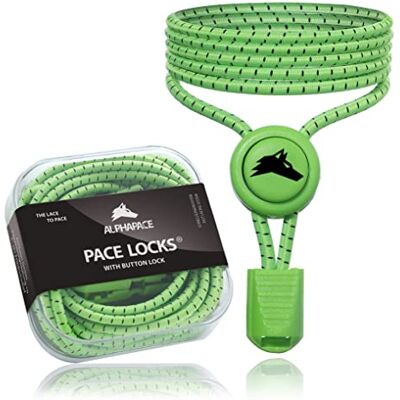 ALPHAPACE Pace Locks Elastische veters zonder knopen, snelsluiting, voor sport, jong en oud, 120 cm, één maat Taille unique ALPHAPACE Pace Locks Elastische veters zonder knopen, snelsluiting, voor sport, jong en oud, 120 cm, één maat Taille unique