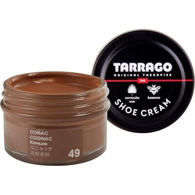 Tarrago Shoe Cream Beschermende crème voor leren schoenen, schoenverzorging, voedt, herstelt en beschermt 50 ml, (49) Cognac 50 ml Tarrago Shoe Cream Beschermende crème voor leren schoenen, schoenverzorging, voedt, herstelt en beschermt 50 ml, (49) Cognac 50 ml