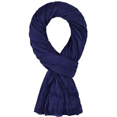 ALLEE DU FOULARD Sjaal, 100% katoen, afmetingen 200 x 110 cm, uniseks, meer dan 50 effen kleuren, Marinier 110 x 200 cm ALLEE DU FOULARD Sjaal, 100% katoen, afmetingen 200 x 110 cm, uniseks, meer dan 50 effen kleuren, Marinier 110 x 200 cm