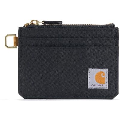 Carhartt Damesportemonnee, robuust leer en canvas voor dames, verkrijgbaar in verschillende stijlen en kleuren, nylon eend met ritssluiting (zwart), één maat US Carhartt Damesportemonnee, robuust leer en canvas voor dames, verkrijgbaar in verschillende stijlen en kleuren, nylon eend met ritssluiting (zwart), één maat US