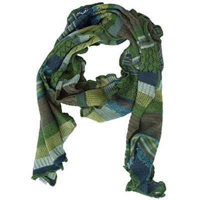 Invero , Manu Merino wollen sjaal, 100% wol, Groen 35 x 180 cm Invero , Manu Merino wollen sjaal, 100% wol, Groen 35 x 180 cm