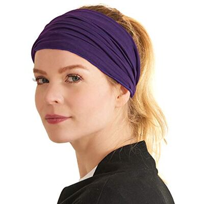 CHARM Elastische haarband voor heren, paars, L CHARM Elastische haarband voor heren, paars, L