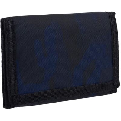 Red X Drievoudige camouflage canvas portemonnee voor heren of jongens, Blauw, informeel Red X Drievoudige camouflage canvas portemonnee voor heren of jongens, Blauw, informeel