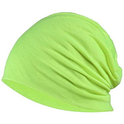 YOFASEN Slouchy muts chimio cap katoen tulband hoed stretch moslim sjaal voor vrouwen mannen, Fluorescerend geel Eén maat YOFASEN Slouchy muts chimio cap katoen tulband hoed stretch moslim sjaal voor vrouwen mannen, Fluorescerend geel Eén maat