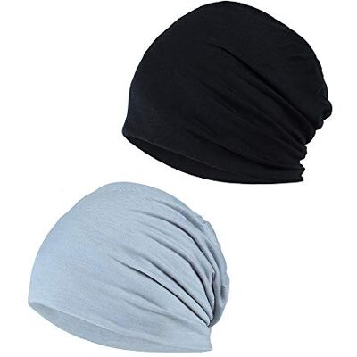YOFASEN Slouchy muts, kanker, chemopet, katoenen tulband, hoed, stretch, moslim sjaal voor vrouwen, mannen Eén maat YOFASEN Slouchy muts, kanker, chemopet, katoenen tulband, hoed, stretch, moslim sjaal voor vrouwen, mannen Eén maat