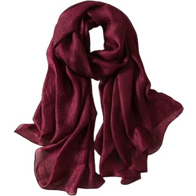 Lina & Lily Lange sjaal voor dames, licht en glanzend, bruin, één maat Eén maat Lina & Lily Lange sjaal voor dames, licht en glanzend, bruin, één maat Eén maat
