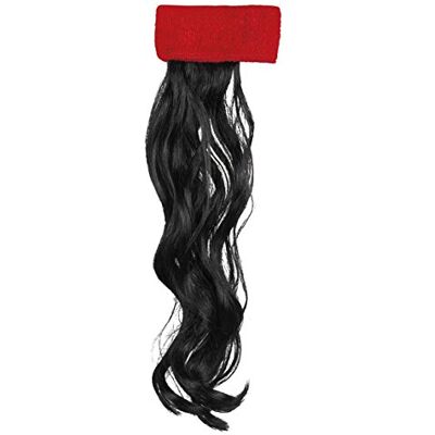 Boland Hoofdband met haar, hoofdband met vlecht, hoofddeksel voor carnavalskostuum, zweetband, kostuumaccessoire Boland Hoofdband met haar, hoofdband met vlecht, hoofddeksel voor carnavalskostuum, zweetband, kostuumaccessoire