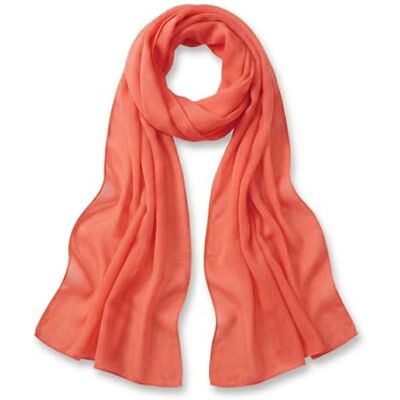 TigerTie Effen chiffon sjaal voor dames, 160 cm x 36 cm, gemaakt in Italië Tuchgröße 160 cm x 36 cm TigerTie Effen chiffon sjaal voor dames, 160 cm x 36 cm, gemaakt in Italië Tuchgröße 160 cm x 36 cm