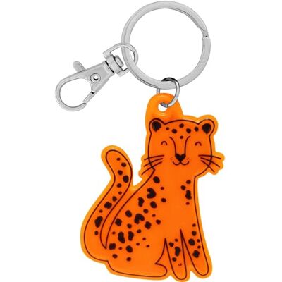 GRUSS & CO 70153 Neon Reflector Luipaard Neon Reflector met Sleutelhanger en Karabijnhaak Reflector Hanger Reflector Hanger Kinderverjaardag, cadeau, terug naar school, Oranje, Leeuw GRUSS & CO 70153 Neon Reflector Luipaard Neon Reflector met Sleutelhanger en Karabijnhaak Reflector Hanger Reflector Hanger Kinderverjaardag, cadeau, terug naar school, Oranje, Leeuw