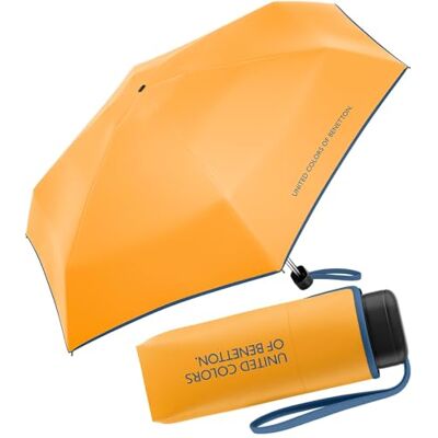 United Benetton Ultra Mini Flat Solid Zakparaplu, Saffron, Zakparaplu United Benetton Ultra Mini Flat Solid Zakparaplu, Saffron, Zakparaplu