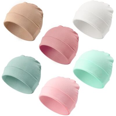 DRESHOW 6 stuks babymuts voor pasgeborenen, peuters, zacht, schattig, gebreid, voor baby's, uniseks, ziekenhuismutsen, warm, voor kinderen, jongens en meisjes, 0-24 maanden, 6 Sets: Beanie Hoeden 104 3-24 mois DRESHOW 6 stuks babymuts voor pasgeborenen, peuters, zacht, schattig, gebreid, voor baby's, uniseks, ziekenhuismutsen, warm, voor kinderen, jongens en meisjes, 0-24 maanden, 6 Sets: Beanie Hoeden 104 3-24 mois
