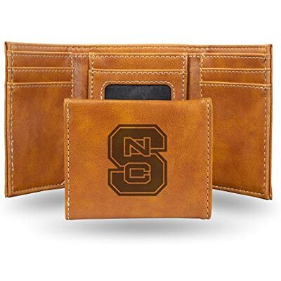 Rico Industries NCAA North Carolina State Wolfpack portemonnee met 3 kleppen, lasergravure, bruin, Bruin, 5.75 x 7-inches, Drievoudig inklapbare portemonnee met lasergravure Rico Industries NCAA North Carolina State Wolfpack portemonnee met 3 kleppen, lasergravure, bruin, Bruin, 5.75 x 7-inches, Drievoudig inklapbare portemonnee met lasergravure