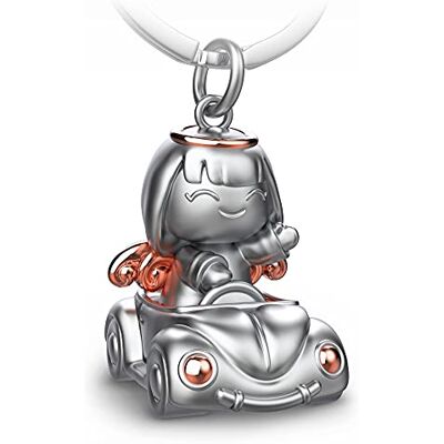 FABACH Carla beschermengel sleutelhanger in de auto mooie metalen engelhanger geluksgeschenk auto sleutelhanger rijbewijs veilig rijden, roségoud, eenheidsmaat, sleutelhanger FABACH Carla beschermengel sleutelhanger in de auto mooie metalen engelhanger geluksgeschenk auto sleutelhanger rijbewijs veilig rijden, roségoud, eenheidsmaat, sleutelhanger