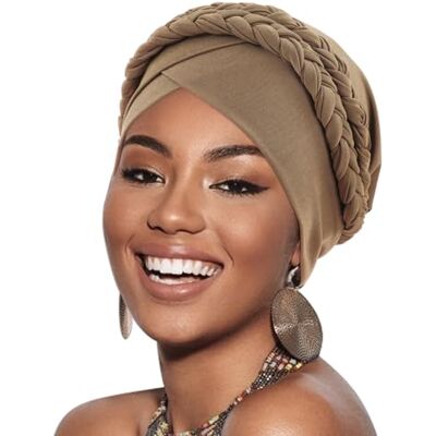 DRESHOW Wintermutsen voor dames, bivakmuts, gebreide beanie, hoofdbedekking met trekkoord, hoed, sjaal met kap Eén maat DRESHOW Wintermutsen voor dames, bivakmuts, gebreide beanie, hoofdbedekking met trekkoord, hoed, sjaal met kap Eén maat