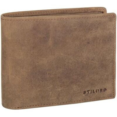 STILORD Lewis Portemonnee voor heren, leer, RFID-blokkering, vintage, ideaal voor creditcards, identiteitskaarten, munten, kleur: zwart, Torino bruin, Portemonnee STILORD Lewis Portemonnee voor heren, leer, RFID-blokkering, vintage, ideaal voor creditcards, identiteitskaarten, munten, kleur: zwart, Torino bruin, Portemonnee