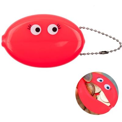 Fisura Ojos Ojos retro design ovale portemonnee met ketting. Originele unisex kleine zakportemonnee, ideaal als grappig cadeau. 1 stuk Fisura Ojos Ojos retro design ovale portemonnee met ketting. Originele unisex kleine zakportemonnee, ideaal als grappig cadeau. 1 stuk