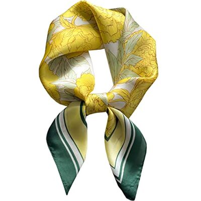 Ecroon RDSZ Zijde vierkante handdoek geel, acryl Ecroon RDSZ Zijde vierkante handdoek geel, acryl