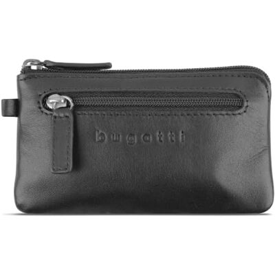 bugatti Primo Grote leren sleuteletui voor dames en heren, levering in elegante geschenkdoos, zwart bugatti Primo Grote leren sleuteletui voor dames en heren, levering in elegante geschenkdoos, zwart