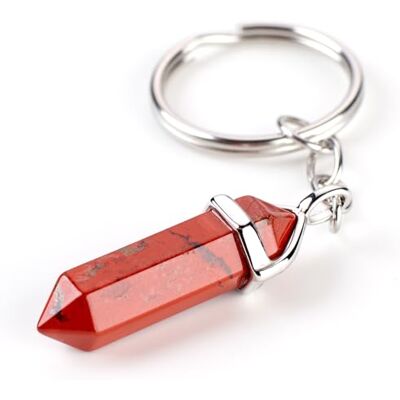 LAVISA Sleutelhanger van edelsteen, geluksbrenger, kristal, helende steen, hanger van natuursteen, handgemaakt, Steen LAVISA Sleutelhanger van edelsteen, geluksbrenger, kristal, helende steen, hanger van natuursteen, handgemaakt, Steen