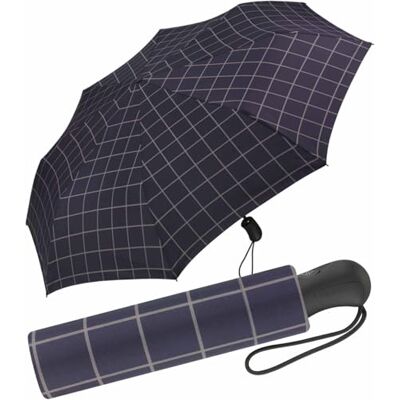 ESPRIT Easymatic Zakparaplu voor heren, automatisch openen, blauw, geruit, 100 cm ESPRIT Easymatic Zakparaplu voor heren, automatisch openen, blauw, geruit, 100 cm