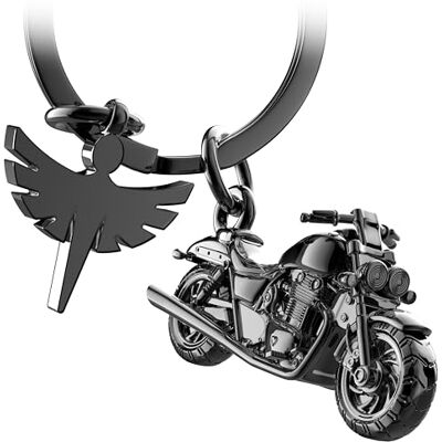 FABACH Motorsleutels beschermengel motorrijder engel cadeau motorrijder geschenken geluksbrenger voorzichtig, zwart, 1, modern FABACH Motorsleutels beschermengel motorrijder engel cadeau motorrijder geschenken geluksbrenger voorzichtig, zwart, 1, modern