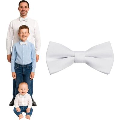 DonDon Vlinderdas voor heren, kinderen, jongens of baby's, mat, voorgebonden en in lengte verstelbaar, van gabardine katoen, feestelijk accessoire voor bruiloft, communie en ceremonie Bébés / Petit enfant - 8 x 4 cm DonDon Vlinderdas voor heren, kinderen, jongens of baby's, mat, voorgebonden en in lengte verstelbaar, van gabardine katoen, feestelijk accessoire voor bruiloft, communie en ceremonie Bébés / Petit enfant - 8 x 4 cm
