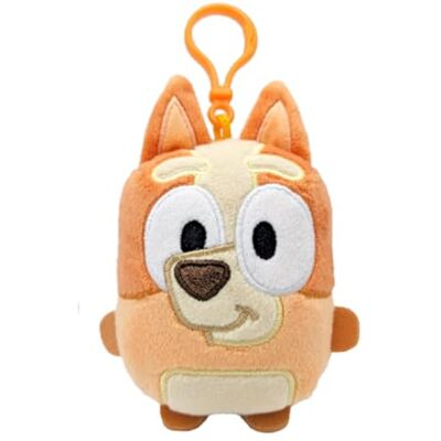 BLUEY 90282 Bingo mini pluche sleutelhanger met tasclip, meerkleurig, één maat BLUEY 90282 Bingo mini pluche sleutelhanger met tasclip, meerkleurig, één maat