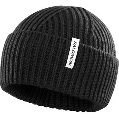 Salomon Snowbird Beanie U muts voor volwassenen, uniseks, zwart Salomon Snowbird Beanie U muts voor volwassenen, uniseks, zwart