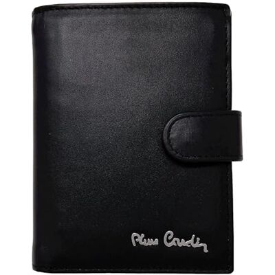 Pierre Cardin Portemonnee voor heren, echt leer, slank, heren, klein, RFID, cadeau, portemonnee met portemonnee, geldhouder, jongensportemonnee, zwart/bordeaux, elegant Pierre Cardin Portemonnee voor heren, echt leer, slank, heren, klein, RFID, cadeau, portemonnee met portemonnee, geldhouder, jongensportemonnee, zwart/bordeaux, elegant