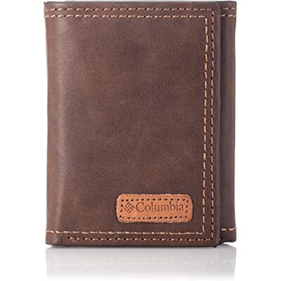 Columbia Sw-31co1169-zwart, herenportemonnee, Eén maat, casual bruin, Taille unique, Dunne drievoudig kleppen lederen portemonnee met RFID-blokkering Columbia Sw-31co1169-zwart, herenportemonnee, Eén maat, casual bruin, Taille unique, Dunne drievoudig kleppen lederen portemonnee met RFID-blokkering