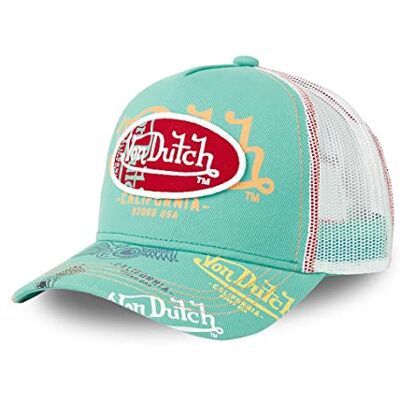 Von Dutch Verstelbare pet voor dames en heren, truckerpet, comfortabel, duurzaam en casual fit, groen, één maat Eén maat Von Dutch Verstelbare pet voor dames en heren, truckerpet, comfortabel, duurzaam en casual fit, groen, één maat Eén maat