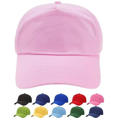 4sold Honkbalpet, uniseks, met borduurwerk, van katoen, baseballcap voor jongens en meisjes, hip-hop, platte pet, Roze Eén maat 4sold Honkbalpet, uniseks, met borduurwerk, van katoen, baseballcap voor jongens en meisjes, hip-hop, platte pet, Roze Eén maat
