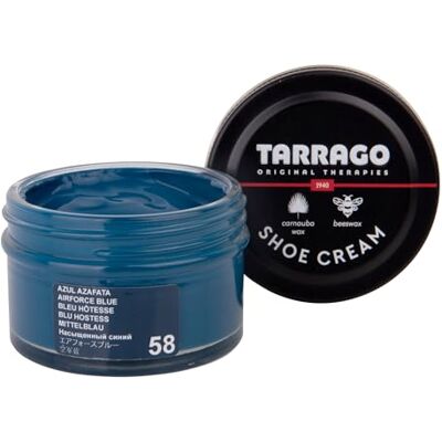 Tarrago Shoe Cream Beschermende crème voor leren schoenen, schoenverzorging, voedt, herstelt en beschermt 50 ml, (58) blauw, 50 ml 50 ml Tarrago Shoe Cream Beschermende crème voor leren schoenen, schoenverzorging, voedt, herstelt en beschermt 50 ml, (58) blauw, 50 ml 50 ml