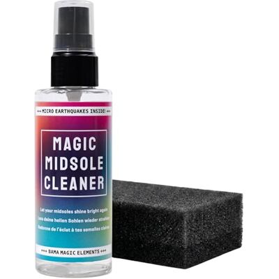 Bama Magic Cleaner Schoenreinigingsset, zoolreinigingsspray, biologisch afbreekbaar, 100 ml + spons, transparant, eenheidsmaat Taille unique Bama Magic Cleaner Schoenreinigingsset, zoolreinigingsspray, biologisch afbreekbaar, 100 ml + spons, transparant, eenheidsmaat Taille unique