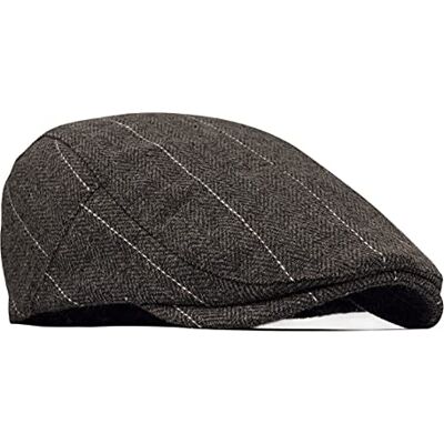 besbomig Heren Baskenmuts Flat Cap Golf Driving Newsboy Hat Flat Cap Wool Vilt Unisex Cap Vintage Retro Herfst 56-59 cm Tweed één maat 56-58 besbomig Heren Baskenmuts Flat Cap Golf Driving Newsboy Hat Flat Cap Wool Vilt Unisex Cap Vintage Retro Herfst 56-59 cm Tweed één maat 56-58