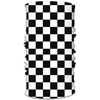 OUSHENGMAOYI Sjaals en sjaals microvezel hoofdband windstopper gezichtssjaal skiën motorfiets klimmen wandelen dambord zwart en wit OUSHENGMAOYI Sjaals en sjaals microvezel hoofdband windstopper gezichtssjaal skiën motorfiets klimmen wandelen dambord zwart en wit