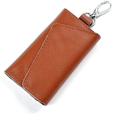 Brilliance Co Lederen sleutelhanger, lederen sleutelhanger, bruin, S, sleutelhanger Brilliance Co Lederen sleutelhanger, lederen sleutelhanger, bruin, S, sleutelhanger