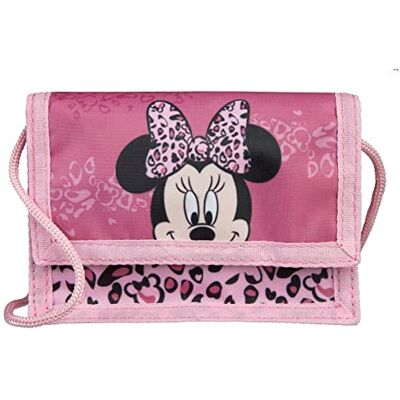 Undercover Disney Minnie Mouse kinderportemonnee voor meisjes, cape met klittenbandsluiting, kinderportemonnee met kijkvenster voor buskaart, roze, klassiek Undercover Disney Minnie Mouse kinderportemonnee voor meisjes, cape met klittenbandsluiting, kinderportemonnee met kijkvenster voor buskaart, roze, klassiek